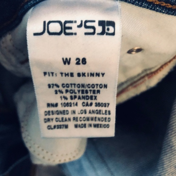 Joe’s The Skinny distressed ankle jeans size 26 - Picture 4 of 4